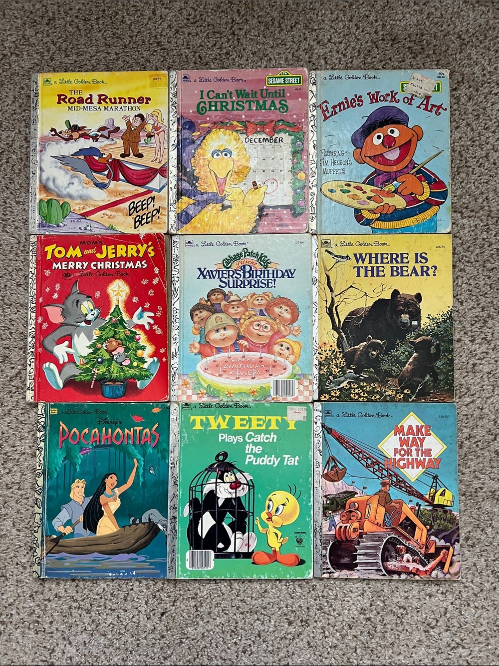 Vintage Assorted Kids Storybook Lot - a little golden book